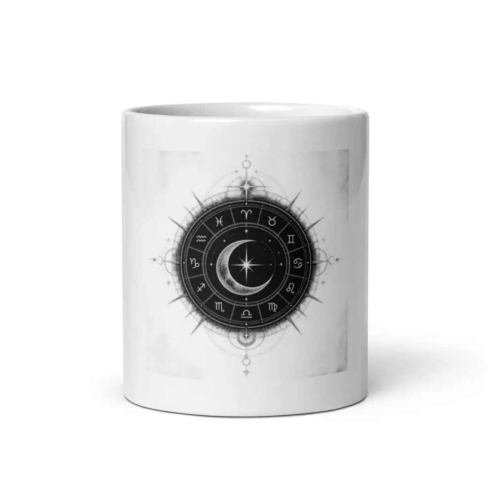 Moonlit Zodiac Wheel - Glossy Mug