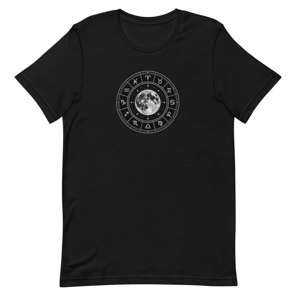 Silver Full Moon Zodiac - Unisex Tee